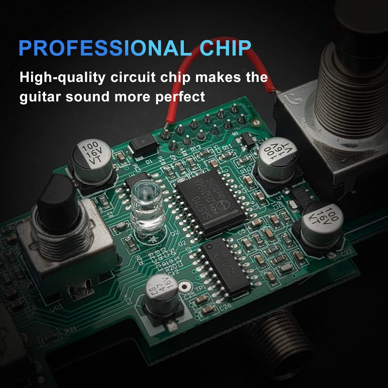 SAPHUE Analog Chorus Guitar Effects Pedal Effect Pedals Rate/Depth Knob with Steel Metal Shell Mini Single Type Dc 9V with True Bypass Switch for Multi Electric Guitar Kit - Image 4